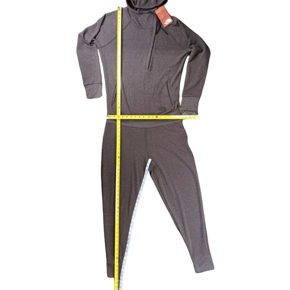 The North Face Ebenezer One Piece Body Jumpsuit Hood Black Heather Women's Large - Picture 10 of 12